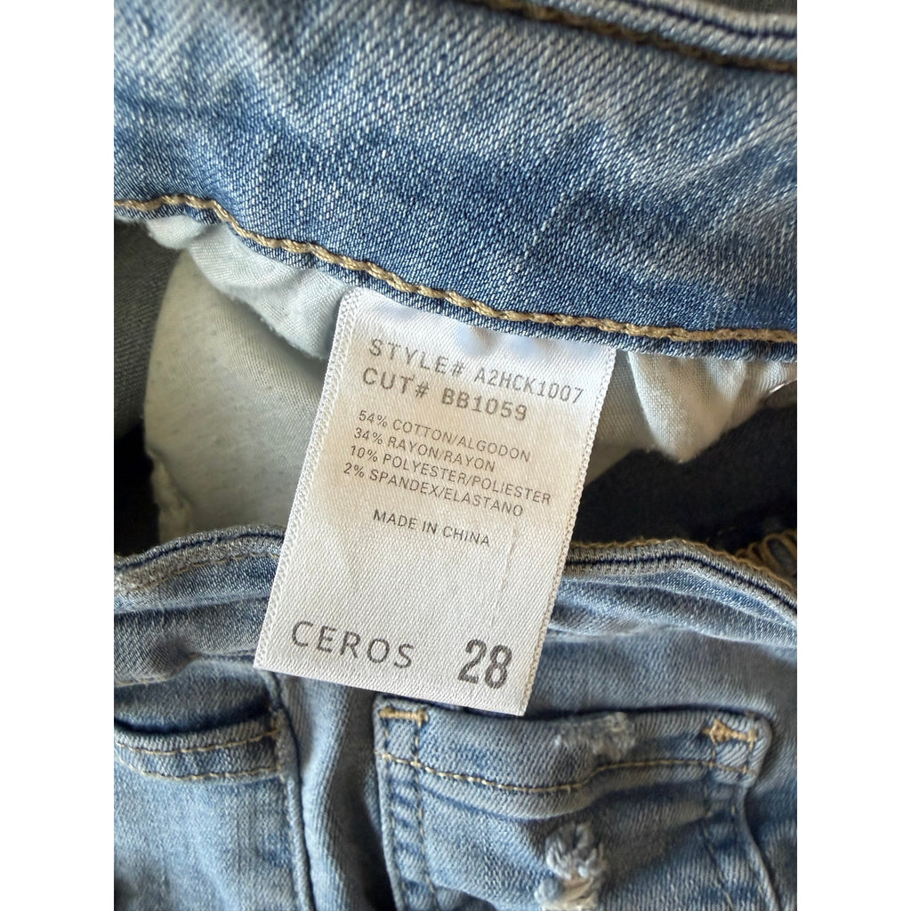 CEROS Distressed Skinny Jean NWOT Size 28
