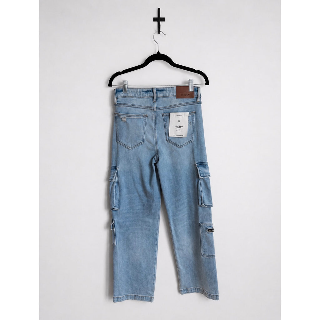 HIDDEN JEANS Tracey Cropped Relaxed Straight Jean NWT Size 26