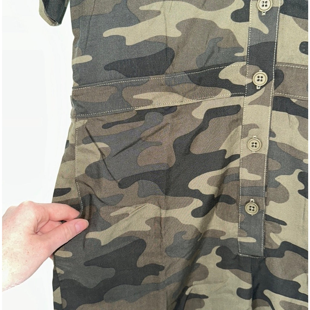 Z SUPPLY Stephan Camo Romper NWT MEDIUM