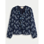 FLORA BEA NYC Aurora Top in Navy Maiden Lane NWT SMALL