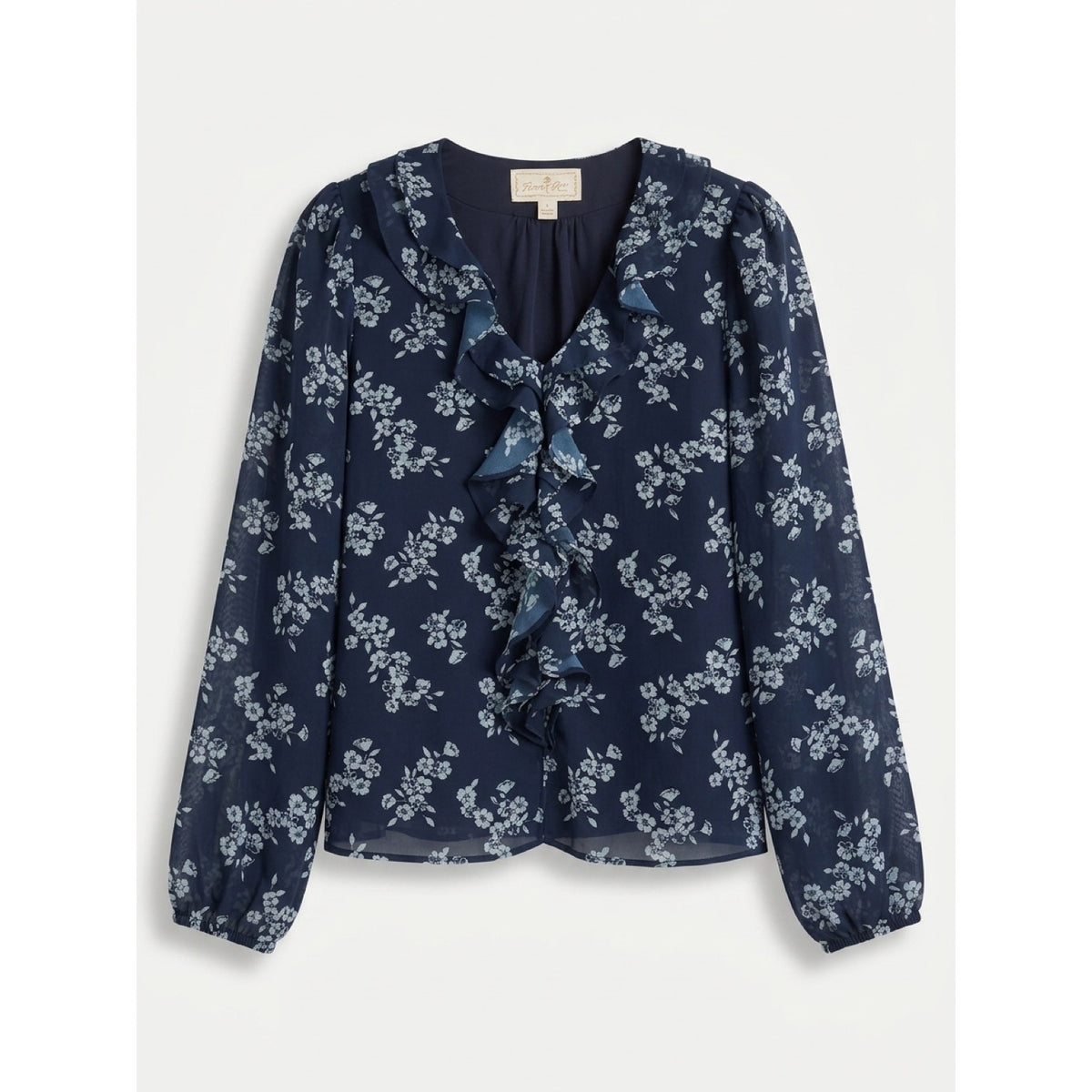 FLORA BEA NYC Aurora Top in Navy Maiden Lane NWT SMALL