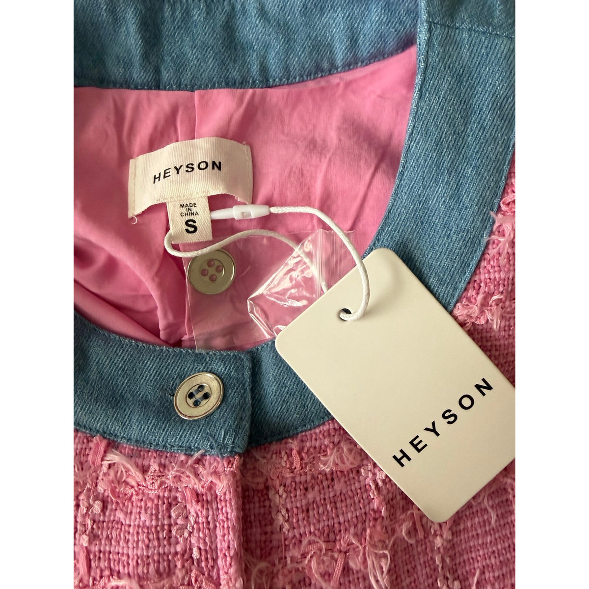 HEYSON Sleeveless Button-Front Dress NWT Size Small
