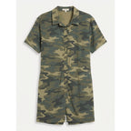 Z SUPPLY Stephan Camo Romper NWT MEDIUM