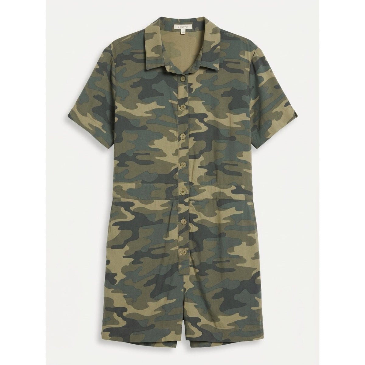 Z SUPPLY Stephan Camo Romper NWT MEDIUM
