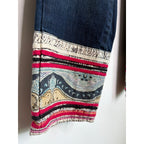 PILCRO AND THE LETTERPRESS Boho Embroidered Cuff Jean Size 29