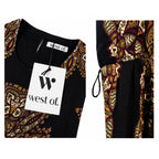 WEST OF Claire Scarf Print Sleeveless Maxi Dress Size M